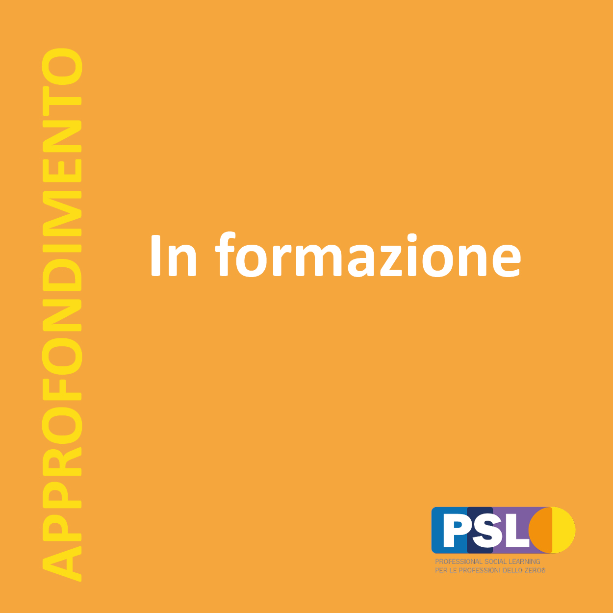 In formazione