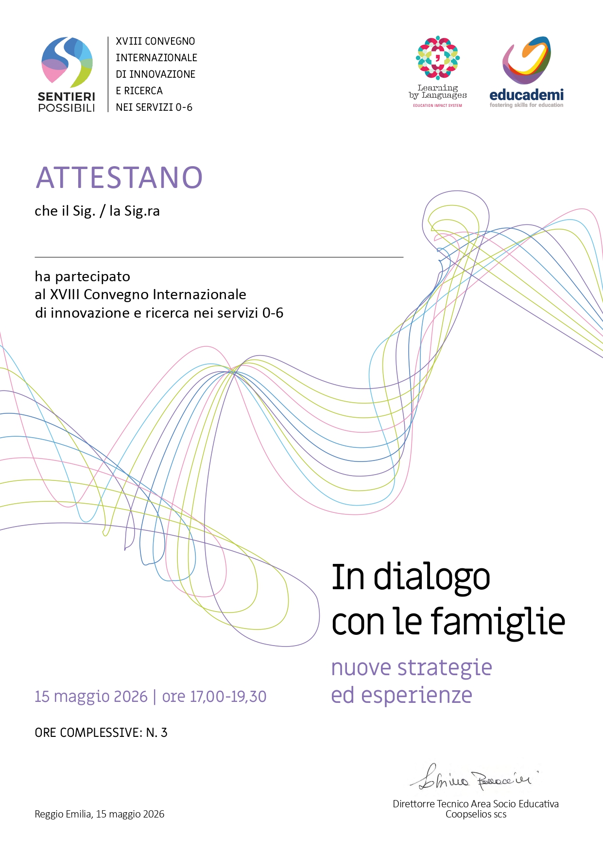 Attestato Sentieri Possibili 2026